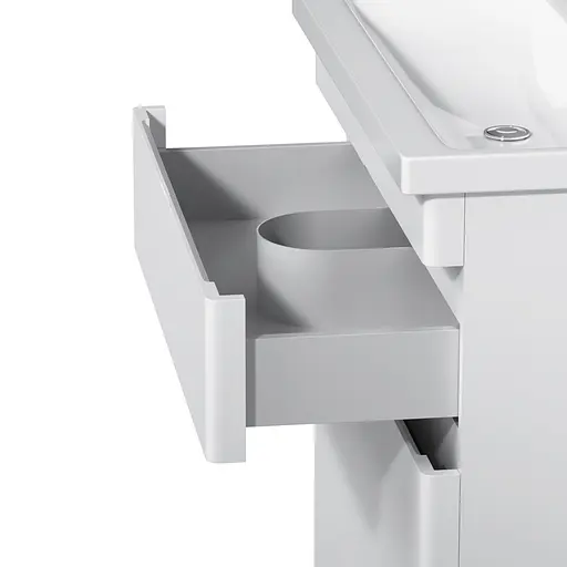 Тумба з умивальником AM.PM Hit підлогова 75 см білий M93A-FSX0752-WC0752WG38 Білий - фото 10