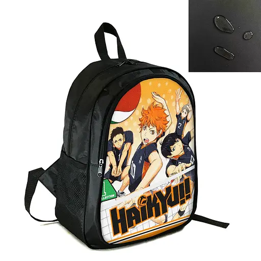 Рюкзак городской/школьный 38×28 см с принтом Аниме Волейбол!/Haikyuu два отделения, детский, подростковый, мужской, женский (4104)