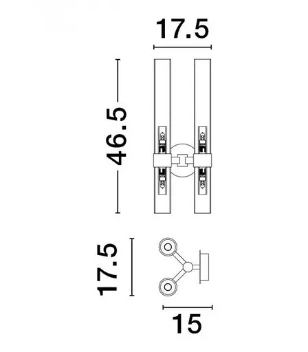 Бра CENTURY Nova Luce 9006055 - фото 2