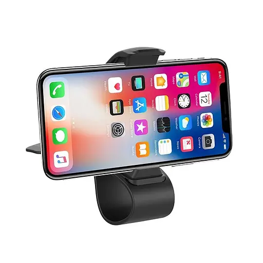 Автотримач Hoco CA50 Dashboard Car Mount Holder Black (73716) - фото 2