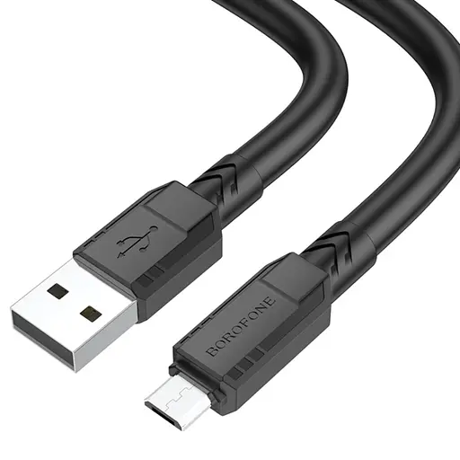 Кабель Borofone BX81 USB to MicroUSB 1 м черный - фото 1