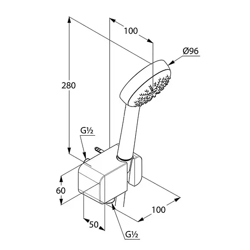 Душовий гарнітур Kludi Logo 1S 6867005-00 - фото 3
