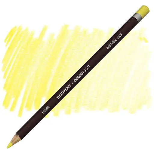Карандаш цветной Derwent Coloursoft CS020 Кислотно-желтый