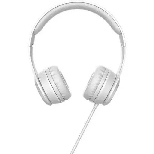 Навушники Hoco W21 Graceful charm wire control headphones сірі