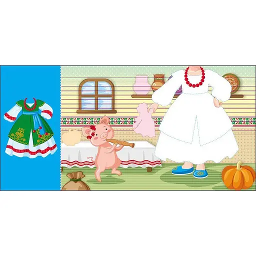 Детская книга с наклейками Одень куклу "Украиночка Стефания у бабушки" Ранок 615011 - фото 4