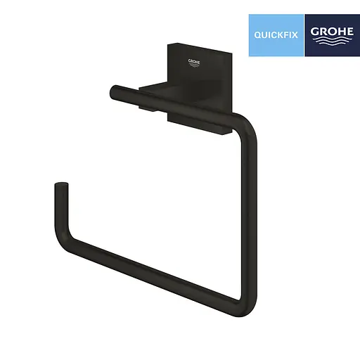 Тримач для рушника Grohe QuickFix Start Cube 409752430 Чорний матовий - фото 3