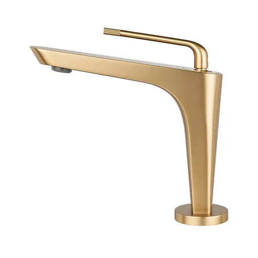 Смеситель для умывальника золотой Nett DG-21 Золотой - фото 1