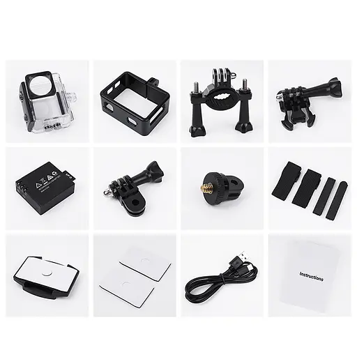 Экшн-камера Hoco DV102 4K anti-shake sports Black - фото 7