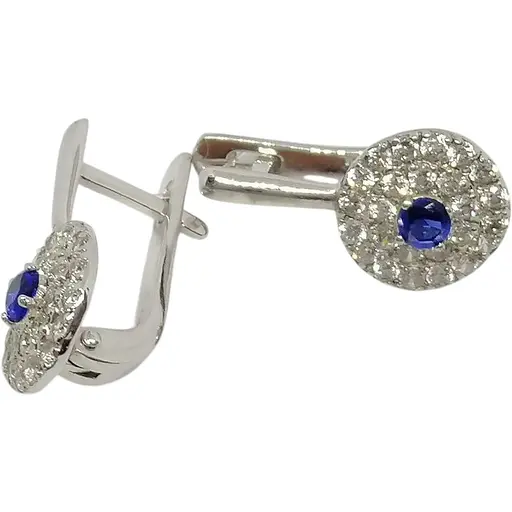 Серебряные серьги Qvaliz с фианитами. 902-00646