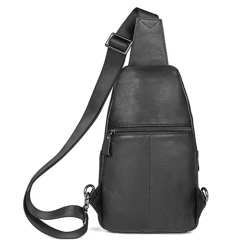 Кожаная сумка-слинг John McDee 30.5х18х5.5 см sum0025580 - фото 3