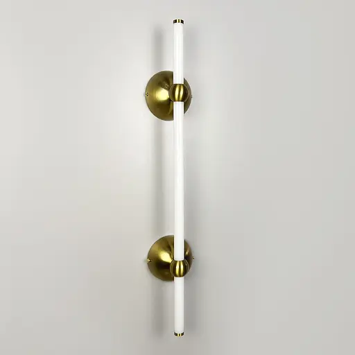 Линейное бра в латунном корпусе с двумя креплениями 62 см Line F Арт. WJ023/600-2 AB - фото 3