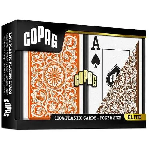 Карти гральні Cartamundi Copag 1546 100% Plastic Jumbo Index (2 колоди) (ВР_КГК1546)