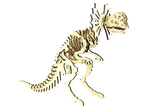 Дерев'яний конструктор Дилофозавр 41 деталь - фото 7