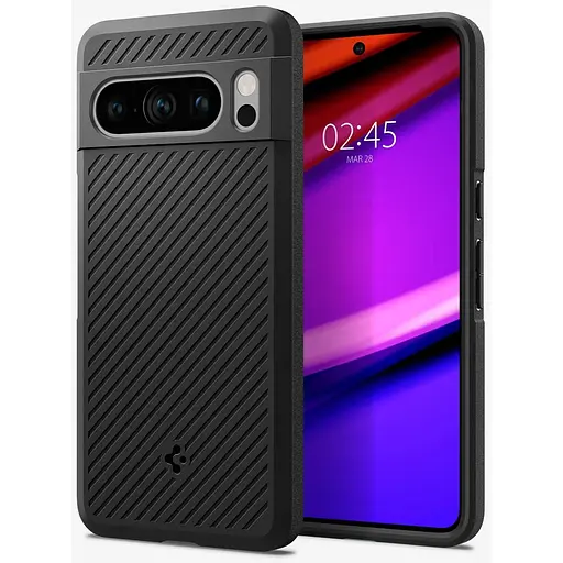 Оригинальный противоударный чехол Spigen Core Armor для Pixel 8 Pro (6.7") Matte Black ACS06332