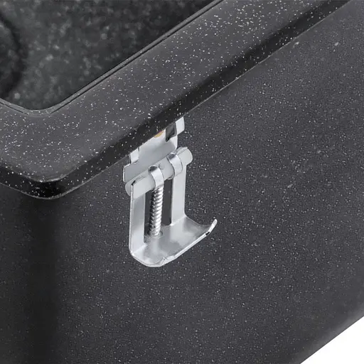 Кухонна мийка Lidz 460x515/200 BLA-03 (LIDZBLA03460515200), Чорний - фото 6