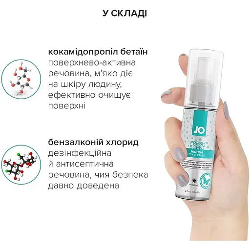 Засіб для чищення JO Fresh Scent Misting Toy Cleaner (60 мл) - фото 4