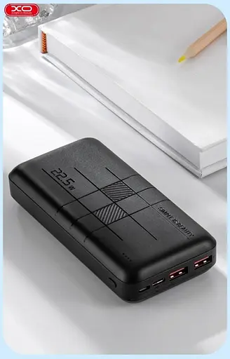 Портативний зовнішній акумулятор XO PR187 10000mAh PD20W+QC22.5W (Чорний) - фото 3