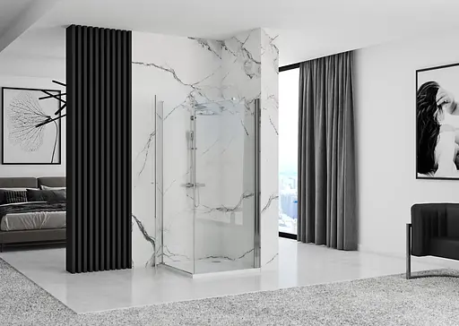 Душова кабіна Rea Maxim 80x80 R REA-K0268, Хром, Права, прозорий - фото 6