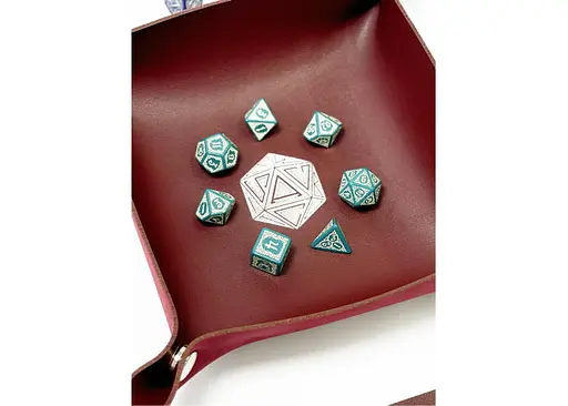 Настільна гра Планета Ігор Лоток для кубиків D20 (бургунді) (Dice tray D20 burgundy) (pi-dt009) - фото 10