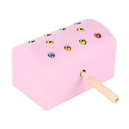 Дерев’яна рибалка магнітна, гусениці 10 шт., вудка, MD1952 (В асортименті) - фото 2