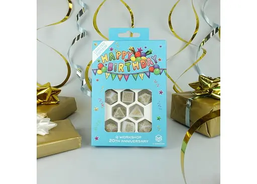 Набір кубиків Q WORKSHOP 20 years: Happy Birthday Dice Set , 8 шт. (S20Y03) - фото 9