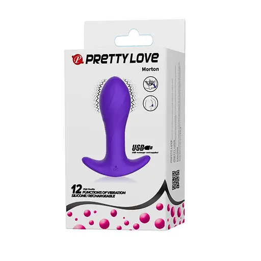 Анальна пробка Pretty Love Morton 10.4 см (синій) - фото 9