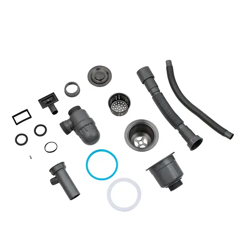 Кухонна мийка Kroner KRP Derby - 5050HM PVD (2,5/0,5 мм) CV027240, Чорний - фото 9