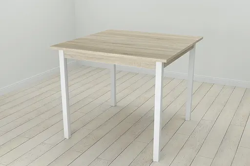 Стіл кухонний Ferrum-decor Дієго 75x90x90 Білий ДСП Сонома 16мм (FRD-106312)