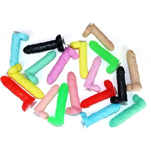 Крафтовое мало-член с присоской Чистий Кайф Violet Size L - фото 3