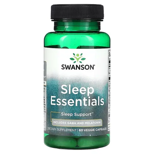 Добавка для здорового сну Swanson Sleep Essentials 60 Veg caps (1086-100-30-3445502-20)