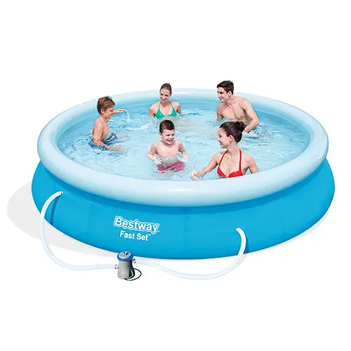 Надувний круглий басейн 57274 Bestway 366-76см, з картриджним фільтром, в коробці (6903163218012) - фото 1