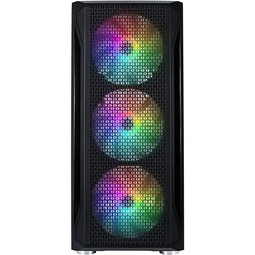 Корпус 1stPlayer X5-BK-4F1 Black без БП (X5-BK-4F1) - фото 2