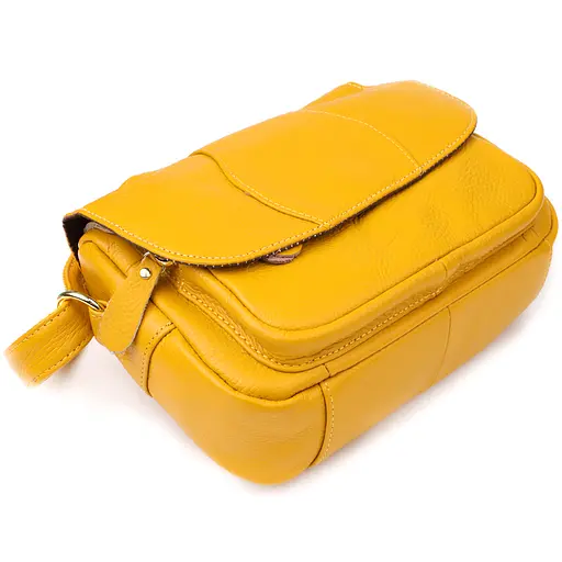 Кожаная сумка Vintage для женщин на каждый день 23.5х17х10 см sum0027567 - фото 5