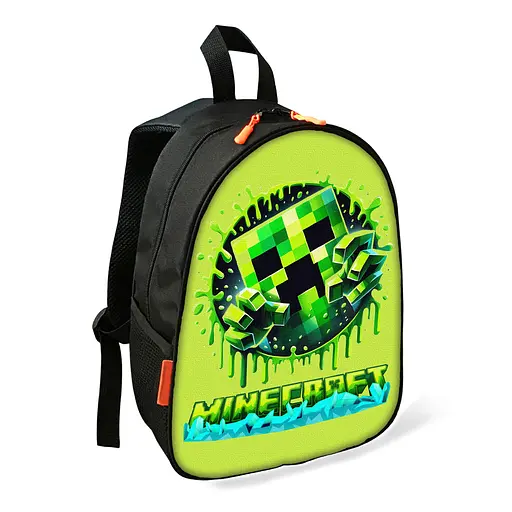 Рюкзак Minecraft Крипер детский школьный/городской 34х27х13 см для мальчика (02438)