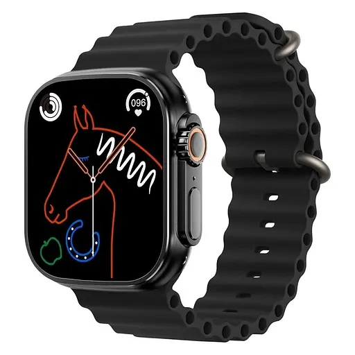 Смарт-часы XO M8 Pro Wireless Charging Smart Sports Watch.BT Call, Track, HeartRate, IP68 черный - фото 1