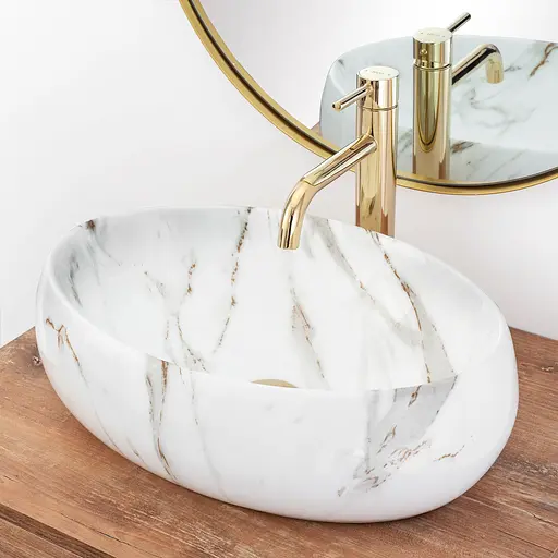 Умивальник Rea Linda lava накладний REA-U8695, Білий - фото 4