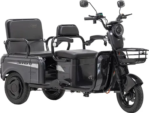 Электроскутер Трехколесный Corso "SiG-8 PRO" (1200W, 72V,28Ah) Серый - фото 1