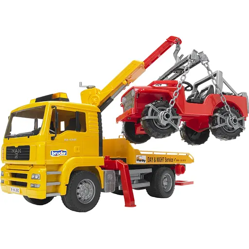Уцінка. Евакуатор Bruder Man з навантажувачем 1:16 (02750) - фото 6