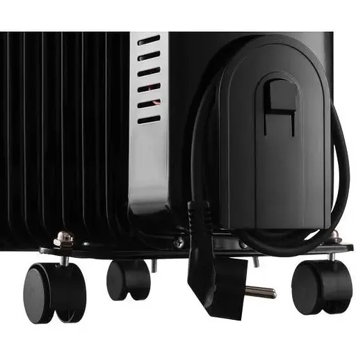 Масляный радиатор Ardesto 2.0 кВт площадь обогрева 20 кв.м черный напольный 9 секций (OFH-E09X2) - фото 6