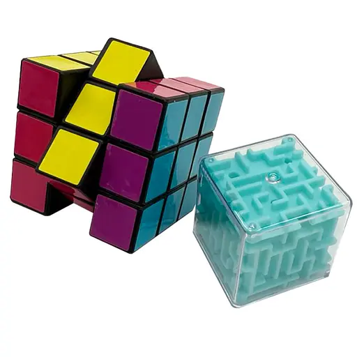 Набор головоломок 2 в 1 "Лабиринт-Кубик" Bambi IGR119, размер 4х4 - фото 1