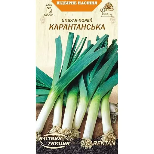 Насіння Цибуля-порей Насіння України Карантанська 1 г (590700)