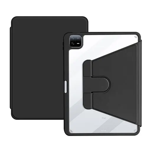 Чохол TPUCristal Pen holder 360 для Xiaomi Pad 7 / 7 Pro 11 2025 Чорний - фото 5