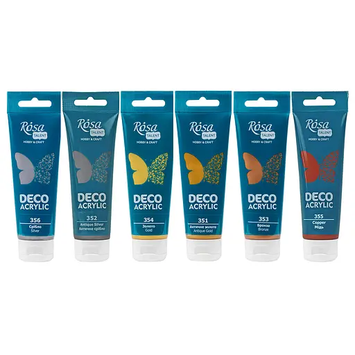 Акрил для декора металлик 75 мл Rosa TALENT - фото 2