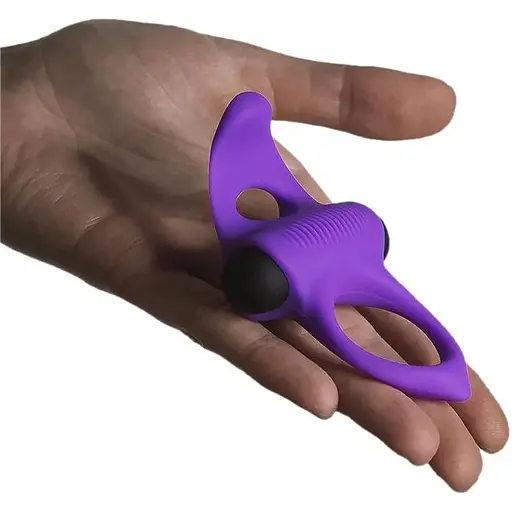 Эрекционное виброкольцо Adrien Lastic Lingus MAX Violet - фото 4