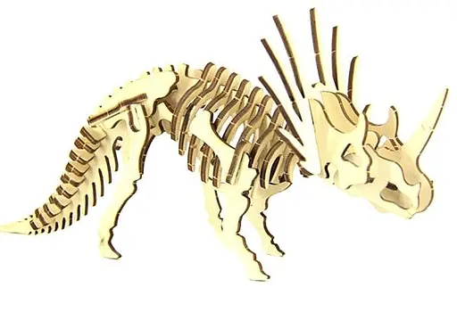 Дерев'яний конструктор динозавр ТРИЦЕРАТОПС - фото 2