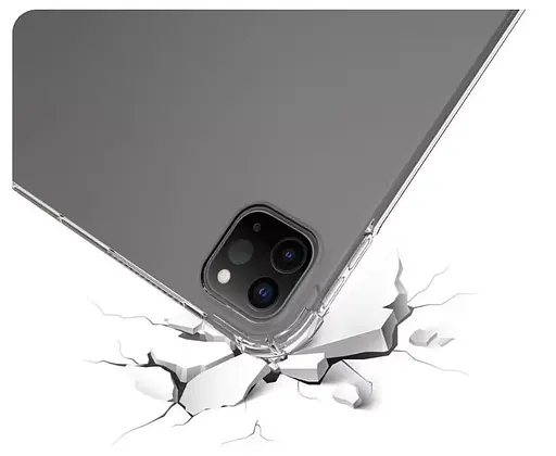 Чохол-накладка DK для Apple iPad Pro 13" M4 2024 Silicone Corner Air Bag Слот під Стілус clear - фото 5