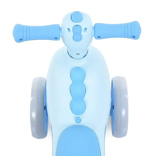 Каталка-толокар Bambi M 5856E-12 з музикою, світлом, EVA-колесами, рогом, до 25 кг, блакитний - фото 5