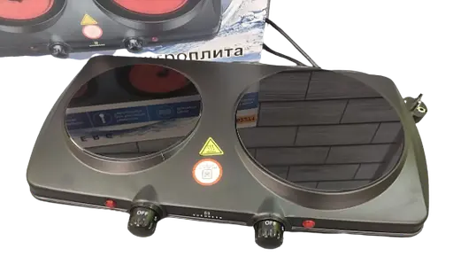 Плита двухкомфорочная инфракрасная Edenberg EB-62271 электрическая кухонная настольная - фото 3