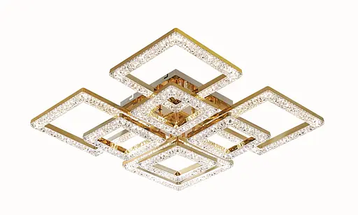 LED Стельова Люстра 2188A-4+4C (Золото)