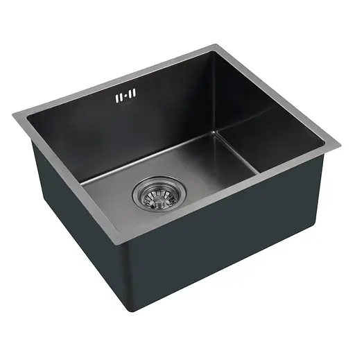 Кухонная мойка Mixxus MX4843-220x1.0-PVD-Black MX0557, Черный матовый - фото 1